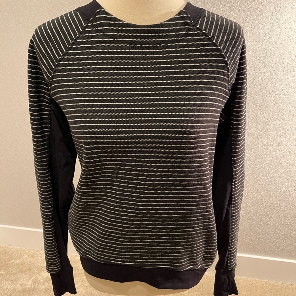 Black striped sweater